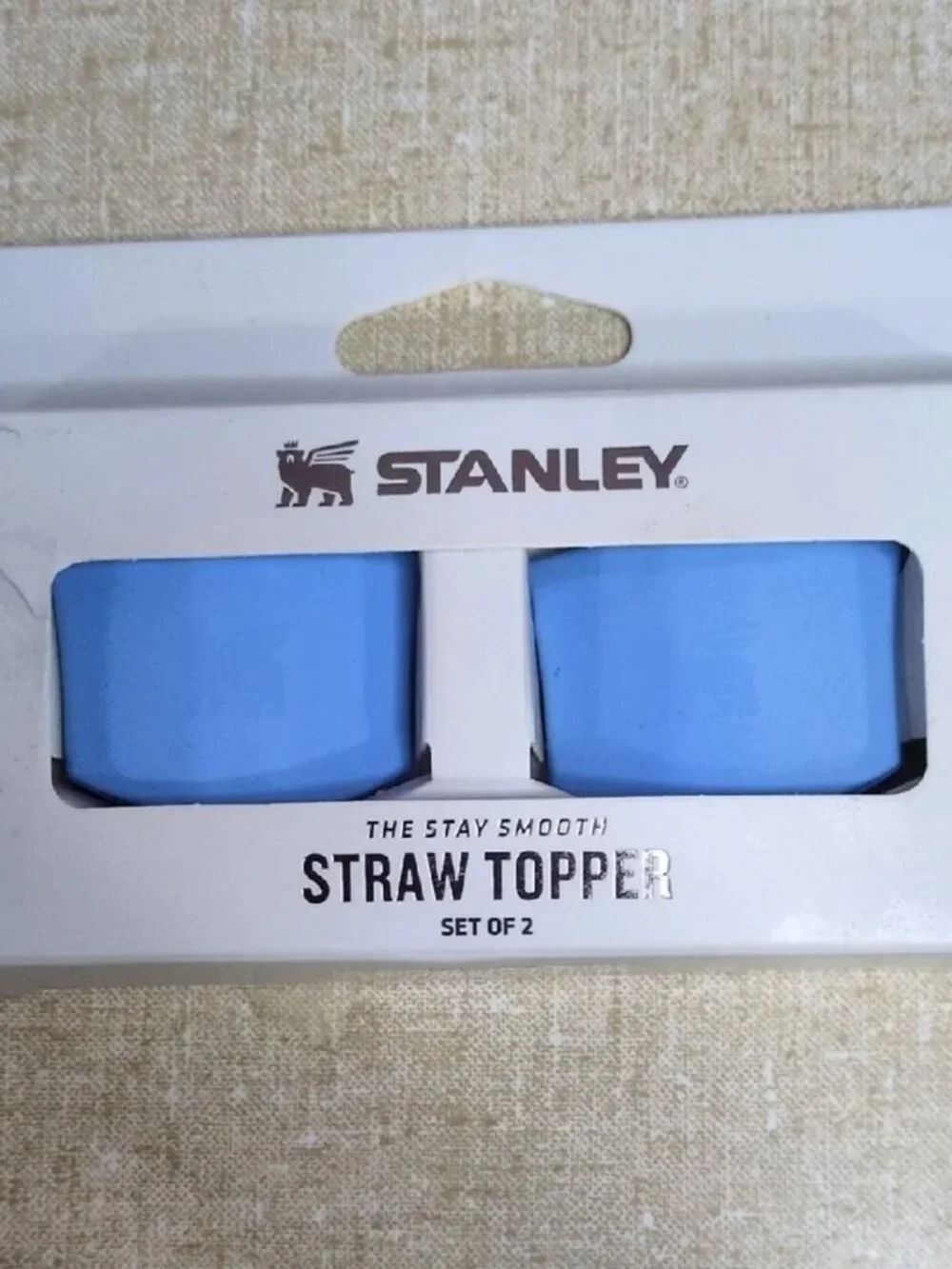 Stanley Sky Blue Straw Topper, 2 Piece Set NWT - Picture 2 of 3